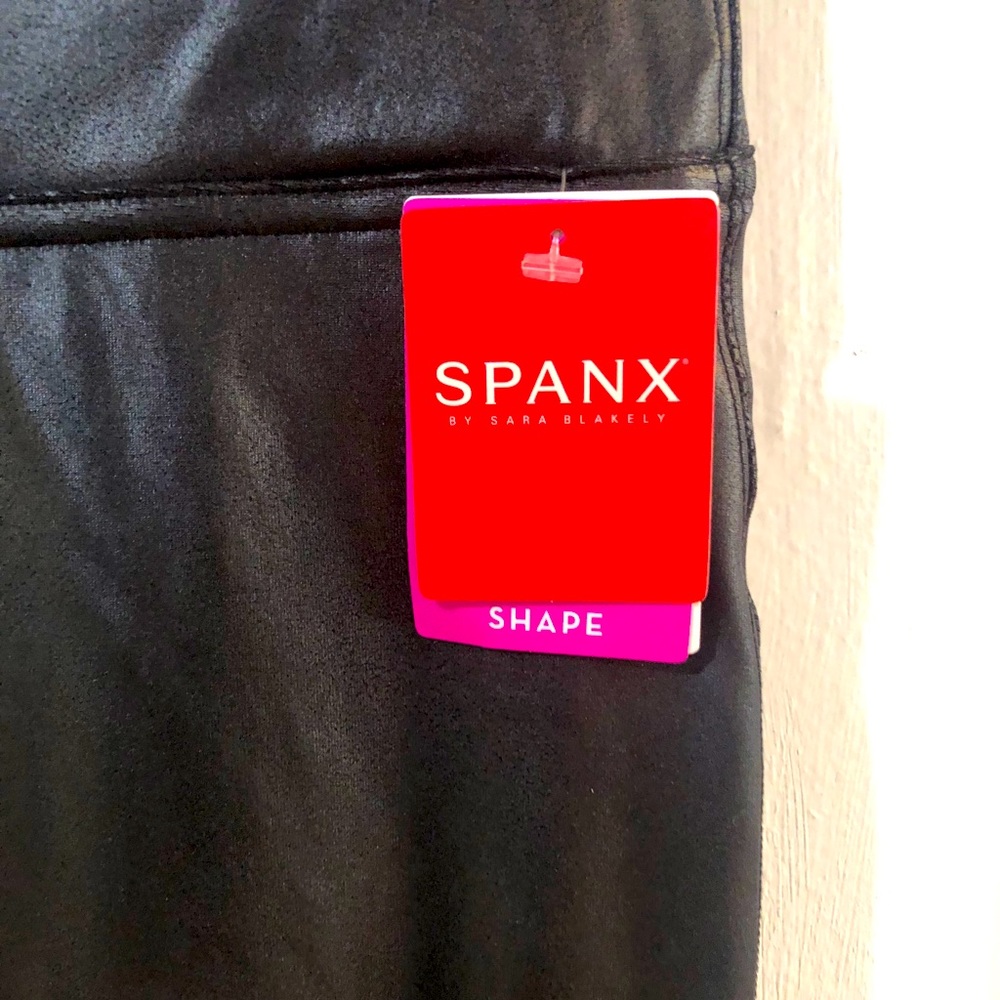 Spanx pleather leggings